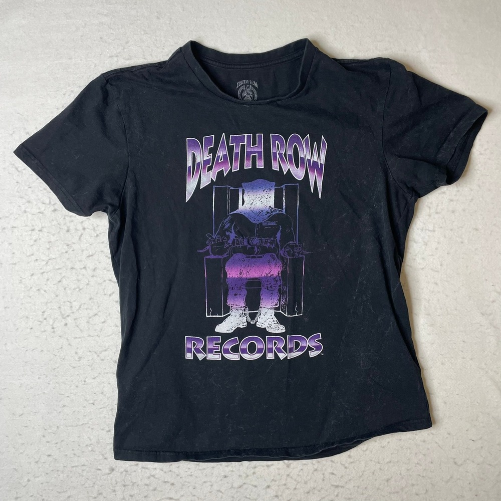 Death Row Records Graphic T‎ Shirt Black Mens Size M/M